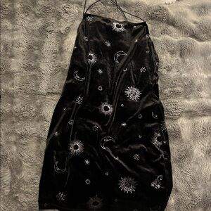 H&M Black Celestial Mini Dress